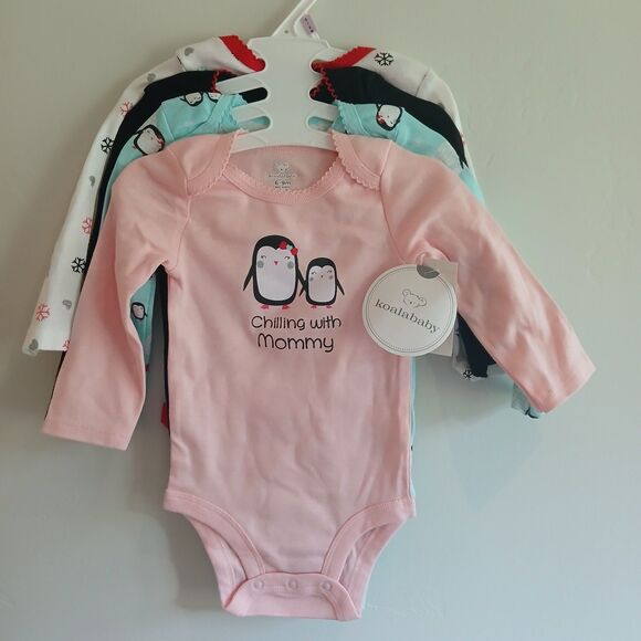 Discontinued Koala Baby One Piece Coverall 6-9 Months 3 Pack Holiday - Picture 1 of 7